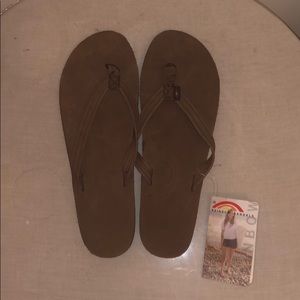 Brown (espresso) Rainbows flip flops